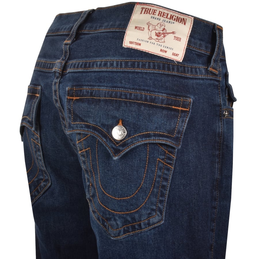 True Religion Ricky Flap Jeans Dark Wash Blue | Mainline Menswear us